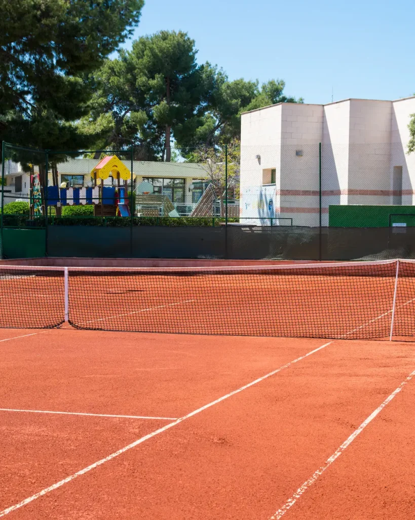 Pistas de tenis de tierra batida.