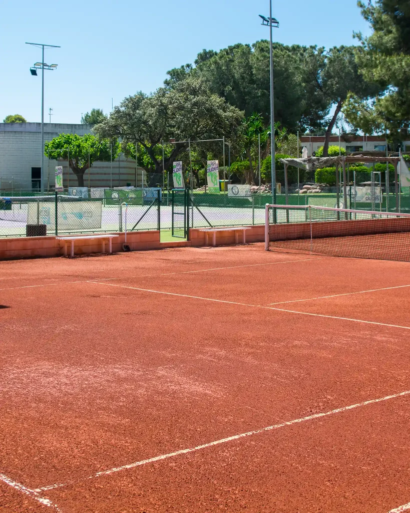 Instalaciones de tenis.